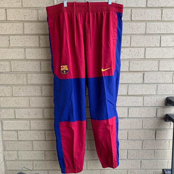 Nike FC Barcelona Woven Pants Throwback - Red Blue